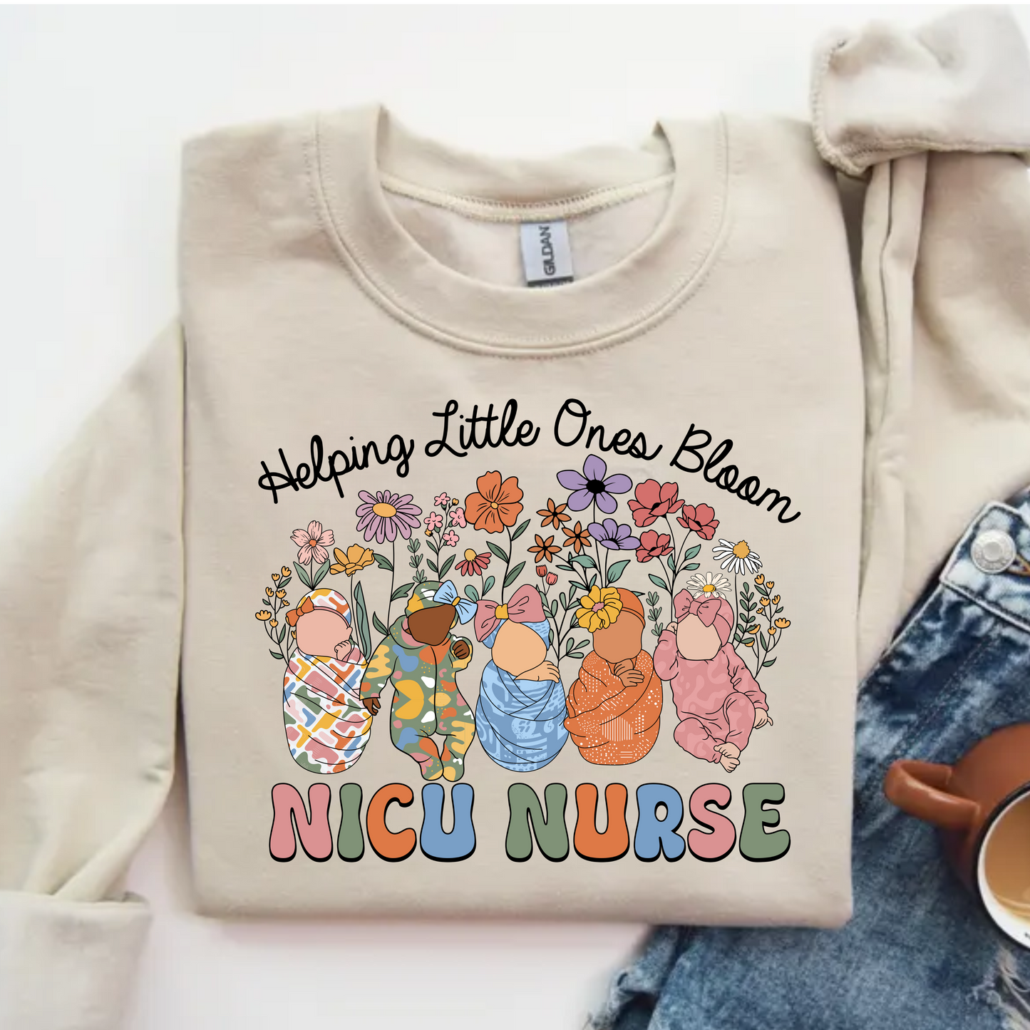NICU nurse crewneck sweatshirt