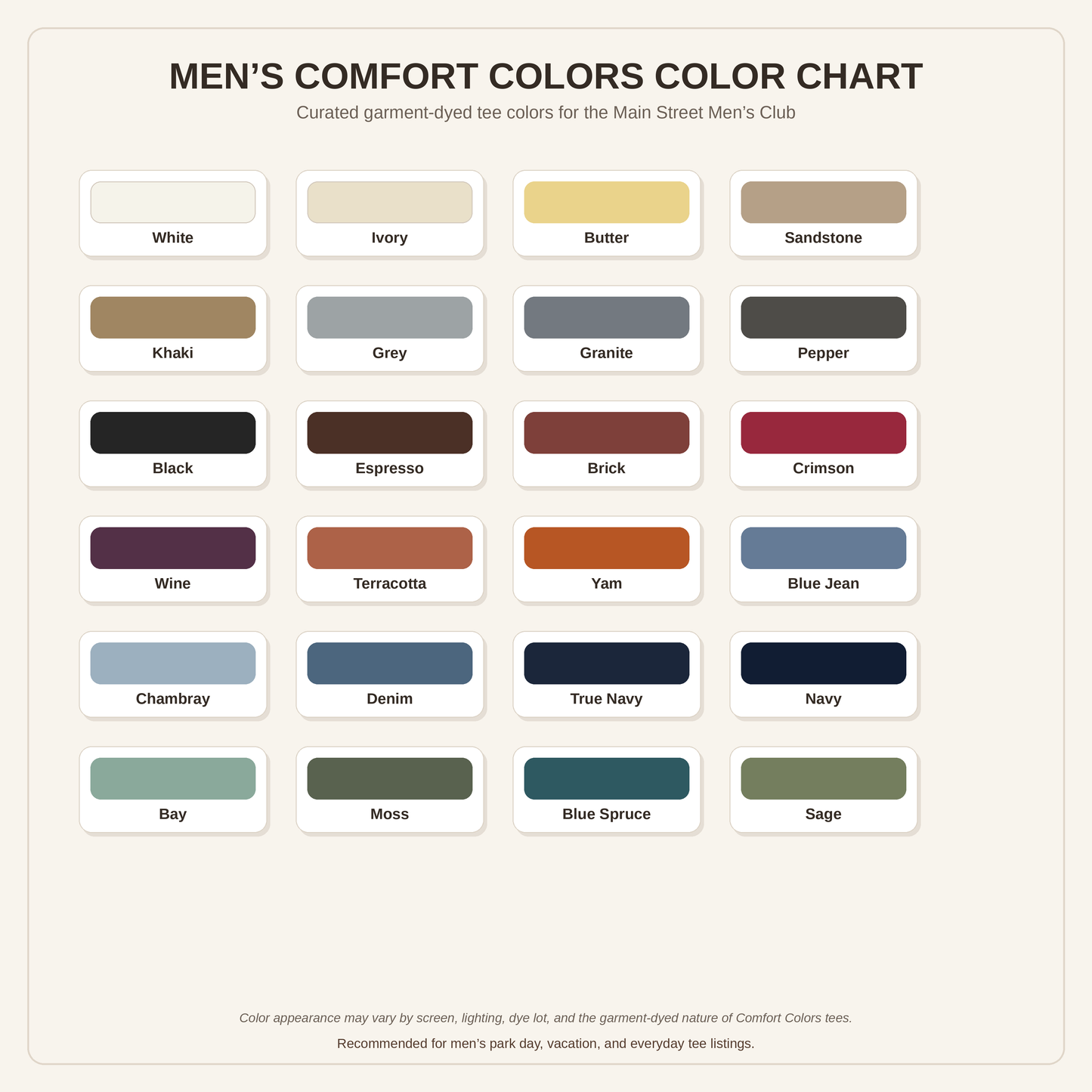 HTH SHIRT - Men’s Theme Park Comfort Colors Shirt COMFORT COLORS ADULT TEE