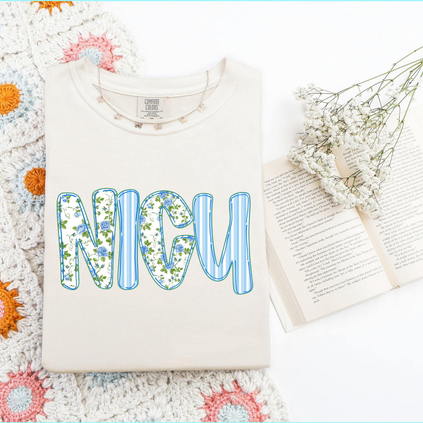 Floral NICU Nurse Shirt