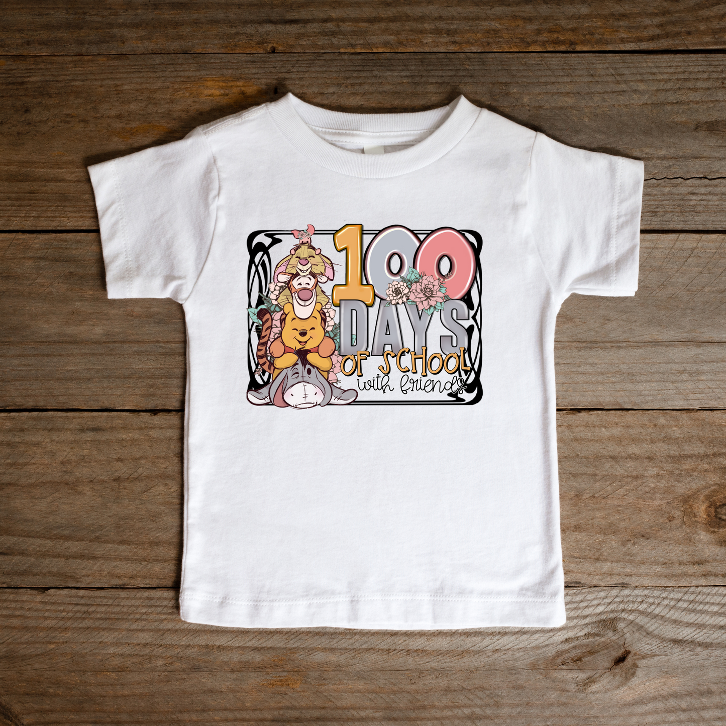Forest Friends 100 Days of School Shirt