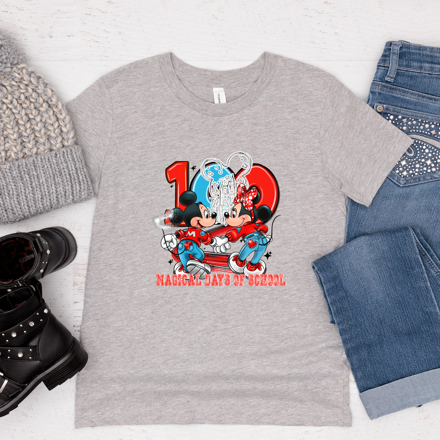 Magical Mouse 100 Days of School Shirt