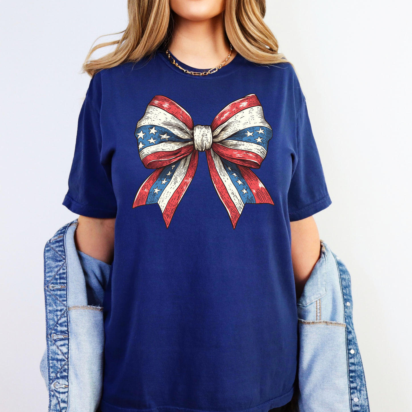 Patriotic Coquette Bow Shirt