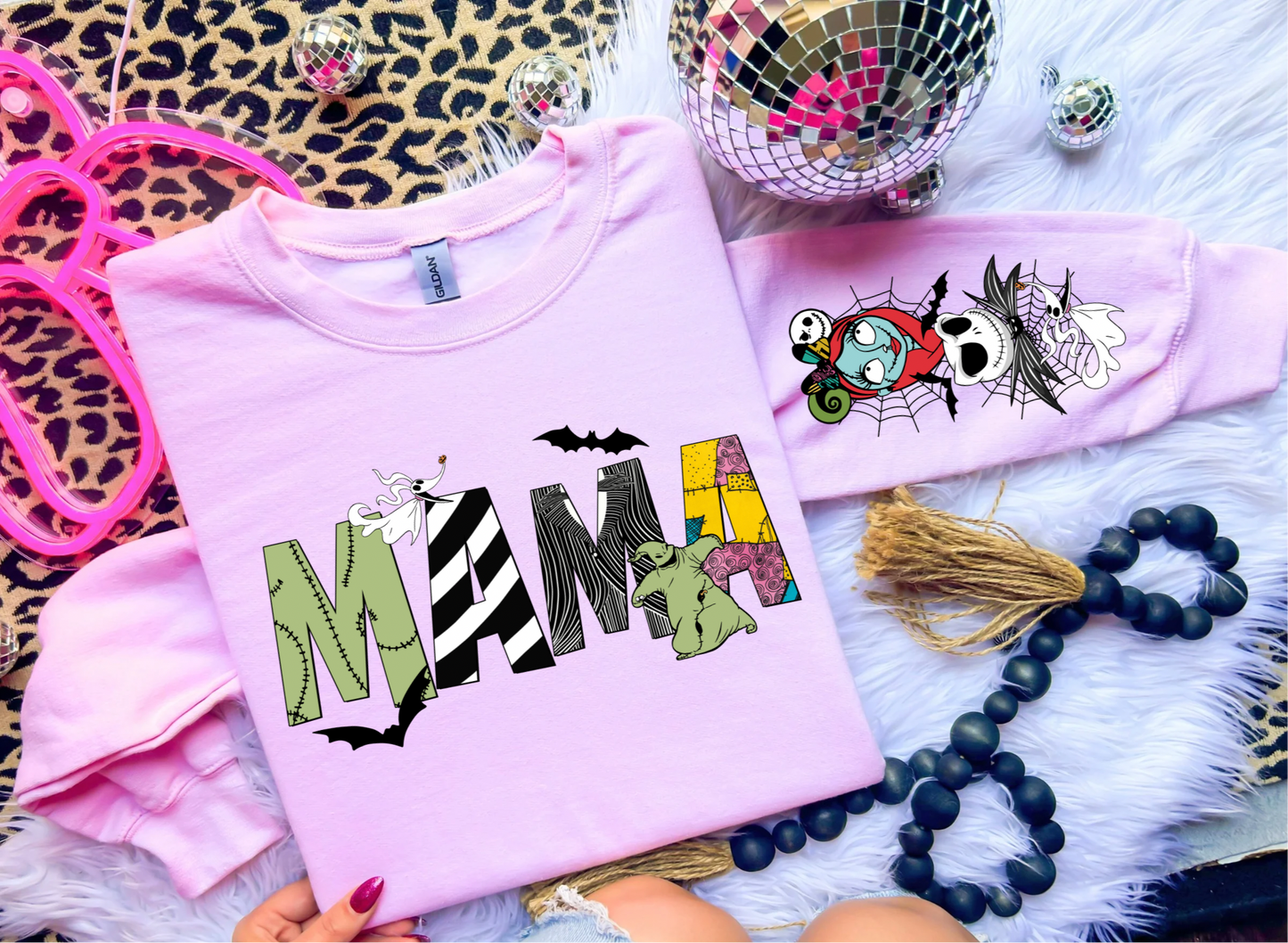 Mama Nightmare Monsters Crewneck Sweatshirt