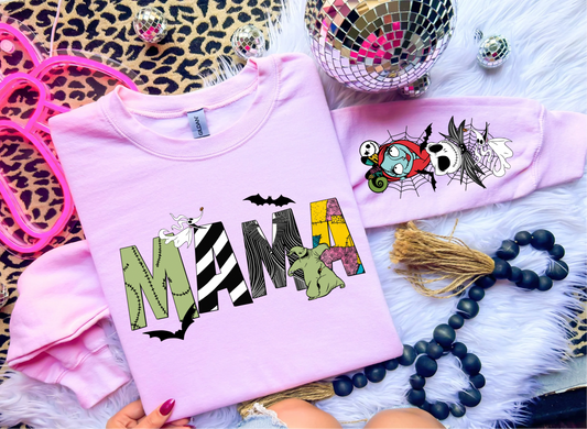 Mama Nightmare Monsters Crewneck Sweatshirt