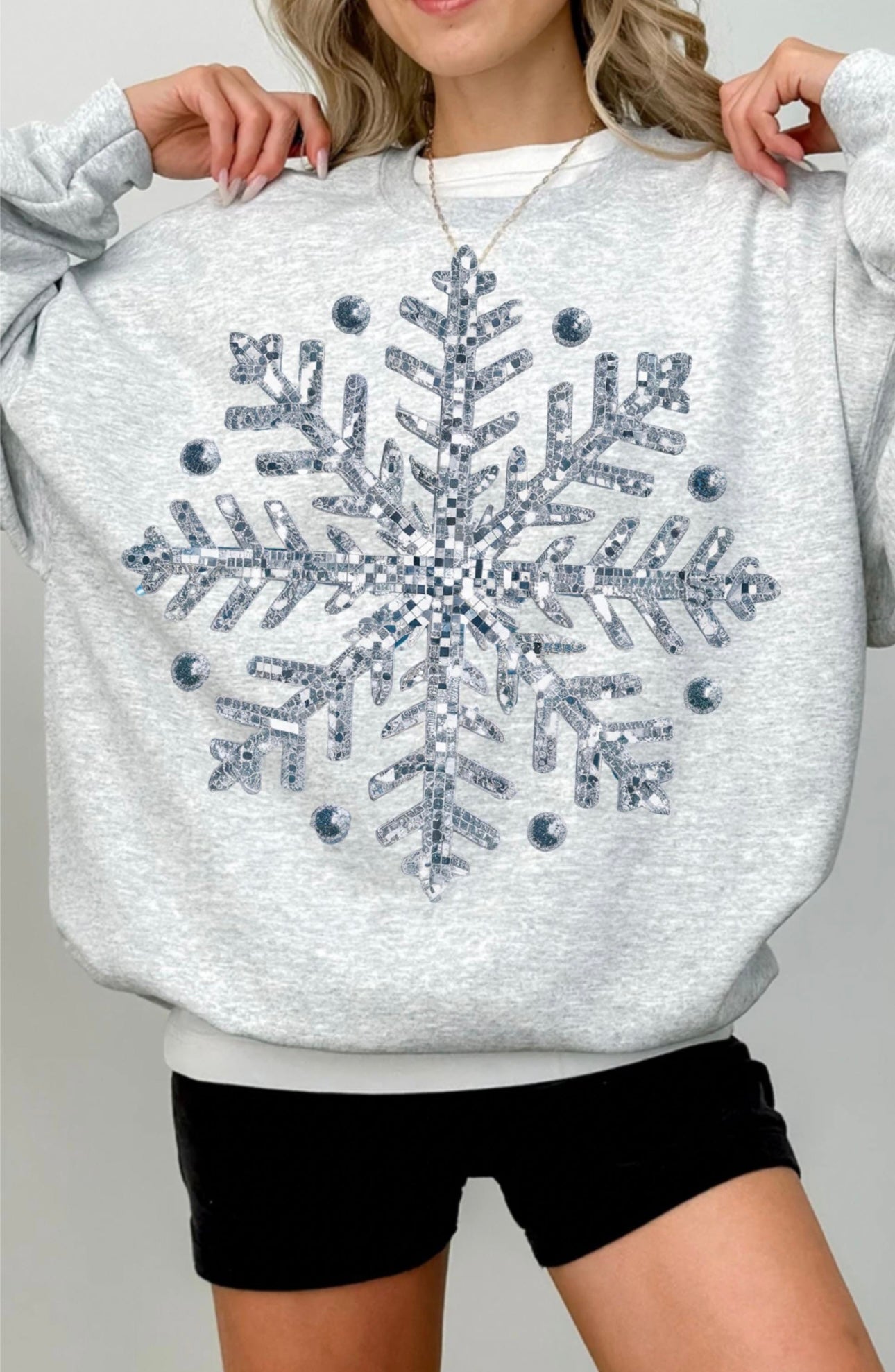 Snowflake  Crewneck Sweatshirt