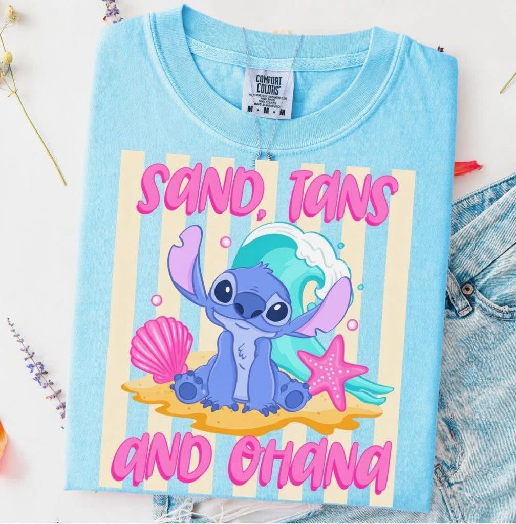 PREPPY alien  TANK OR TEE - COMFORT COLORS - MAGIC PARK DAY VACATION TOP