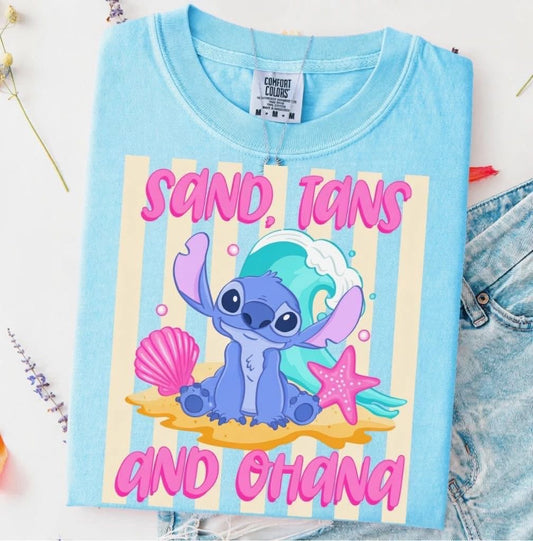 PREPPY alien  TANK OR TEE - COMFORT COLORS - MAGIC PARK DAY VACATION TOP