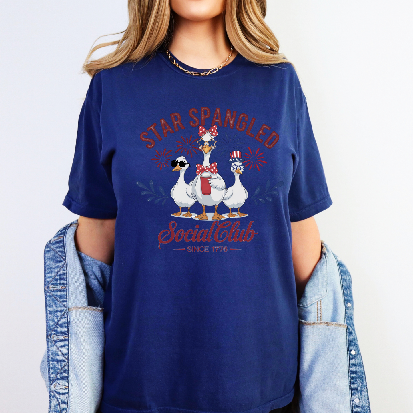 Star Spangled Social Club - Funny Patriotic Goose Shirt