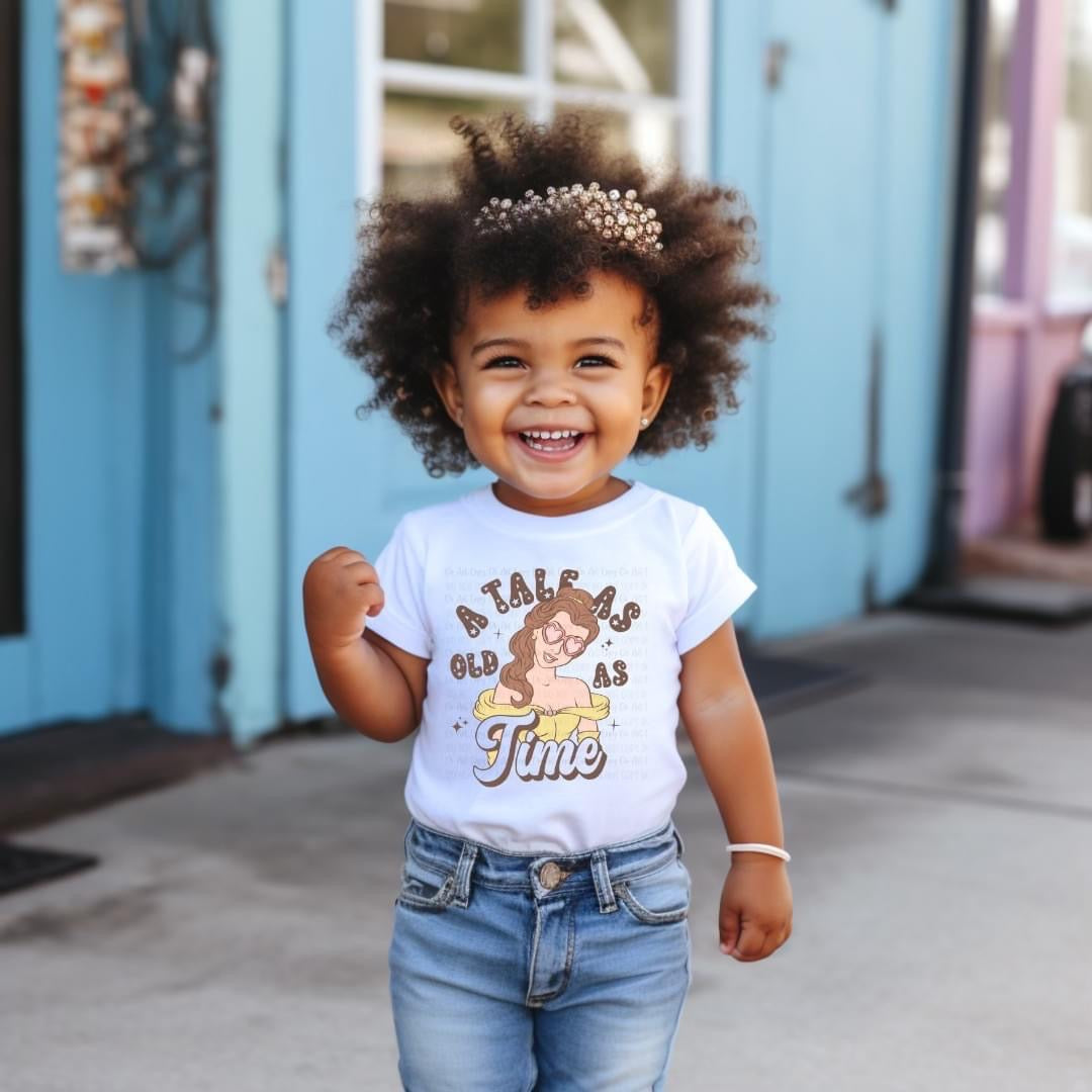 Yellow Dress Princess Shirt for Girls