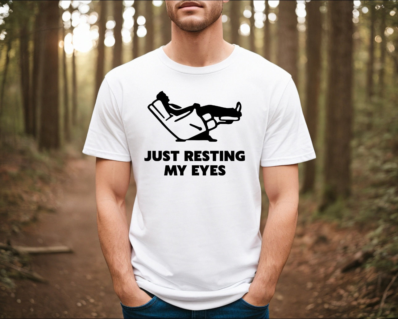 Just Resting My Eyes | Funny Dad Shirt