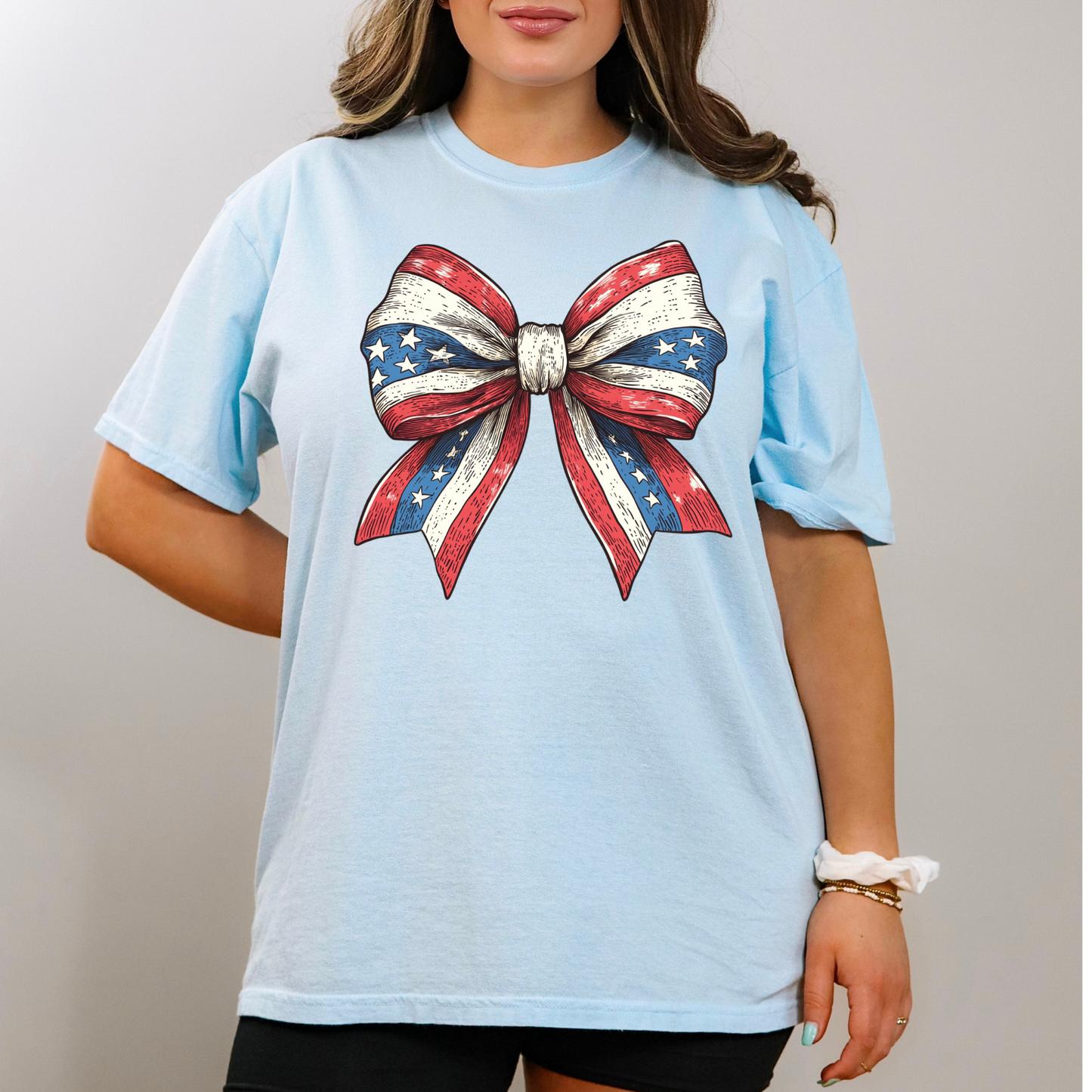 Patriotic Coquette Bow Shirt