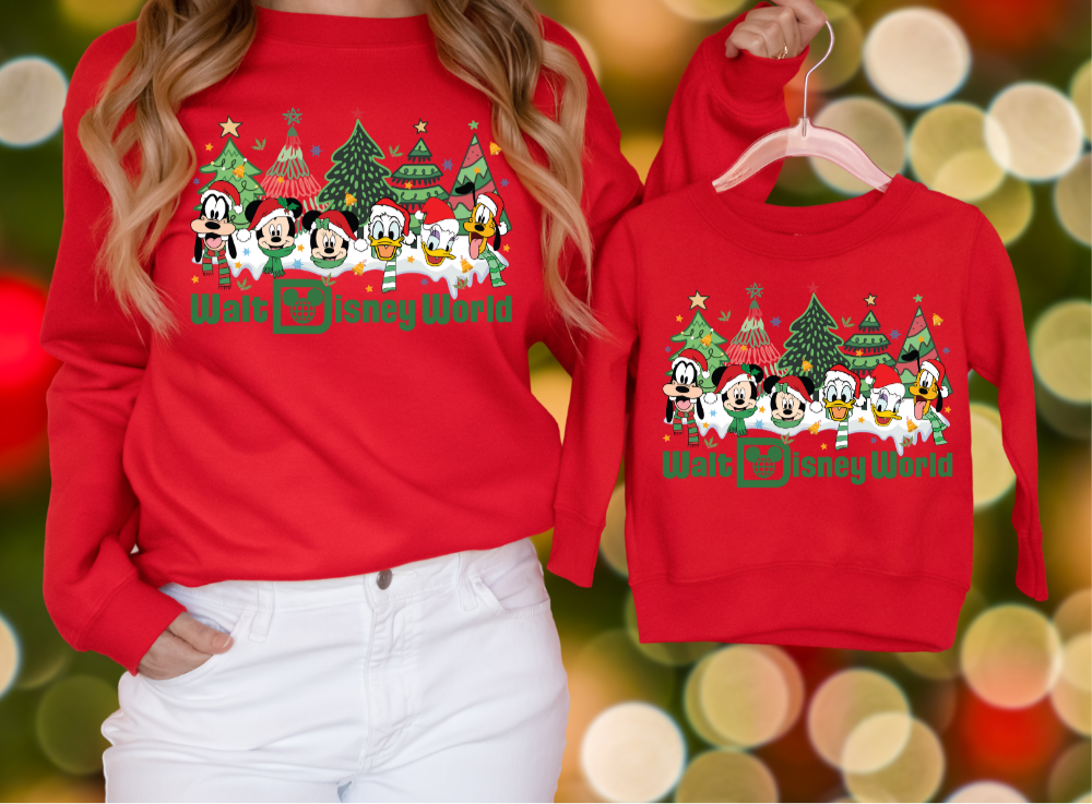 WDW Christmas Sweatshirt for Kids and Adults