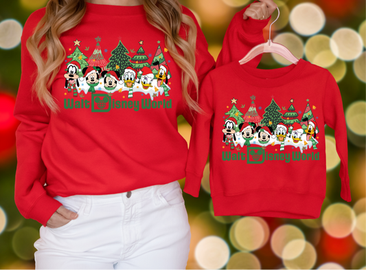 WDW Christmas Sweatshirt for Kids and Adults