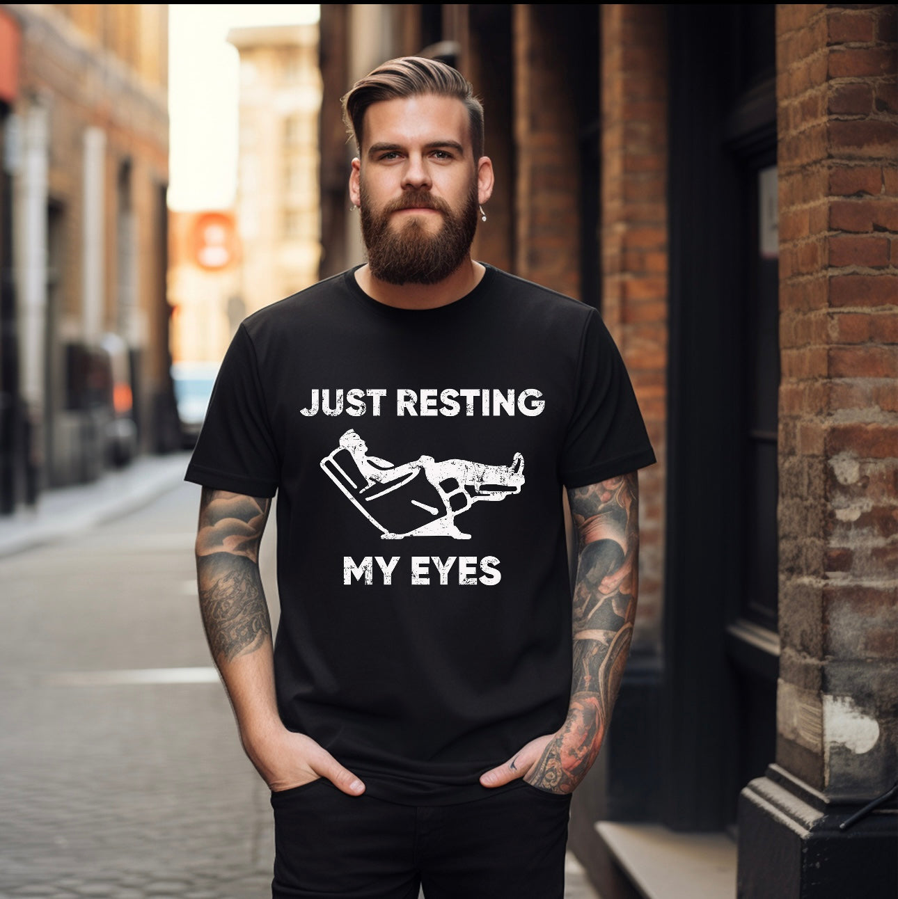 Just Resting My Eyes | Funny Dad Shirt