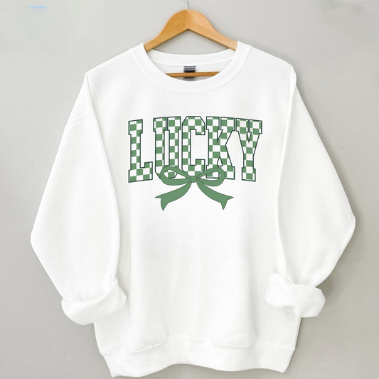 Lucky Bow St. Patrick's Day Sweatshirt