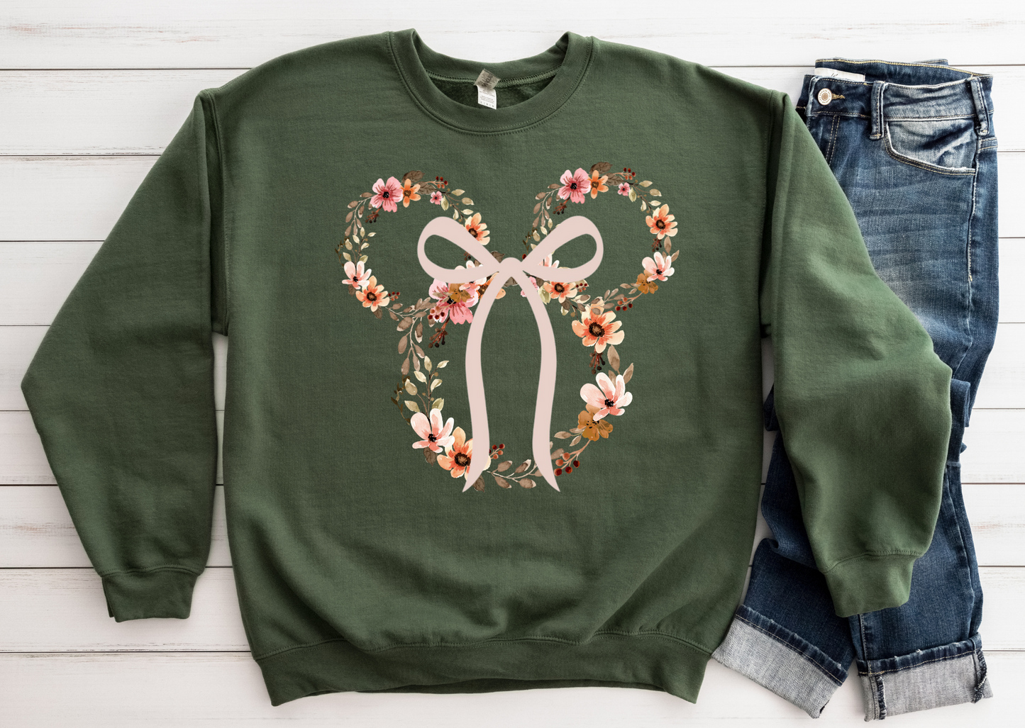 Floral Mouse Sweatshirt