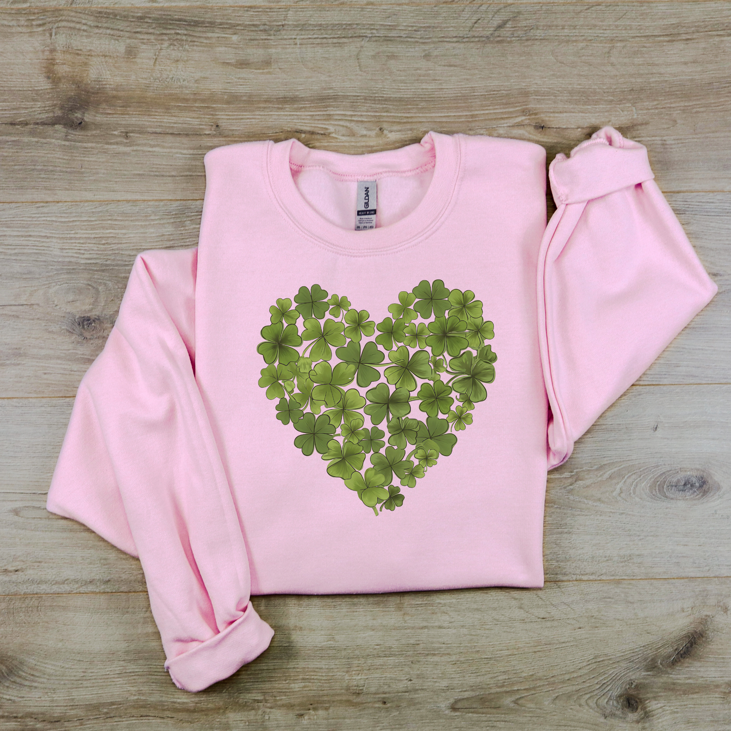 St. Patrick's Day Shamrock Heart Sweatshirt