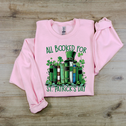 All Booked for St. Patrick's Day Sweatshirt
