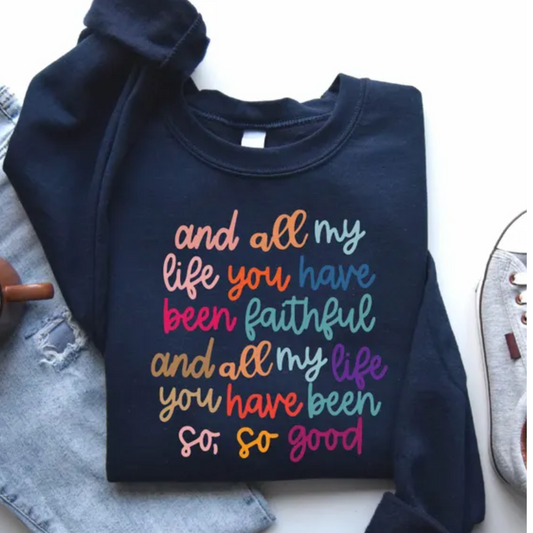 All My Life | Christian Crewneck Sweatshirt for Women