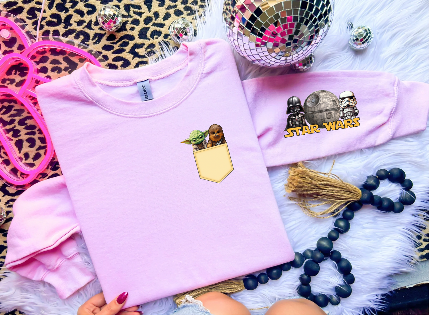 Star W Galaxy Crewneck Sweatshirt