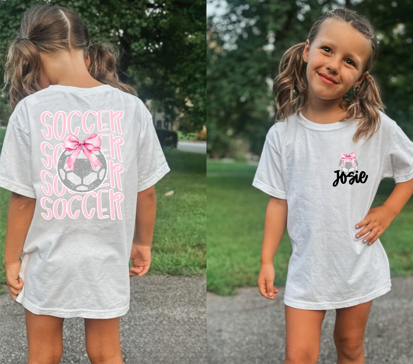 Custom Soccer Girls Shirt Comfort Colors