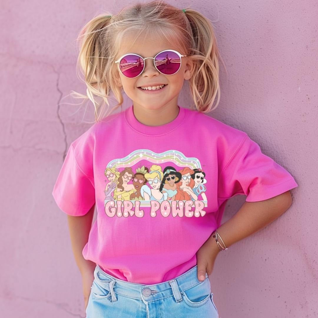 Girl Power Princess Shirt for Girls
