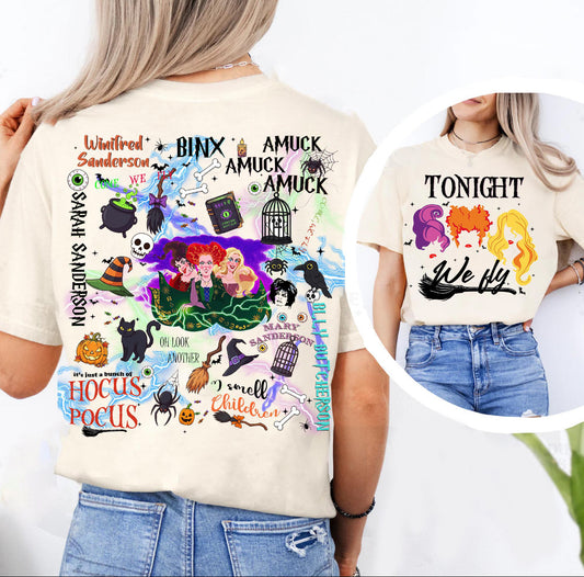 HP HALLOWEEN WITCH SISTERS SHIRT | Bella Canvas