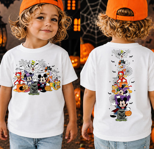 MOUSE GANG PARTY HALLOWEEN Magical Theme Park Halloween Kids Shirt | Toddler & Youth Sizes