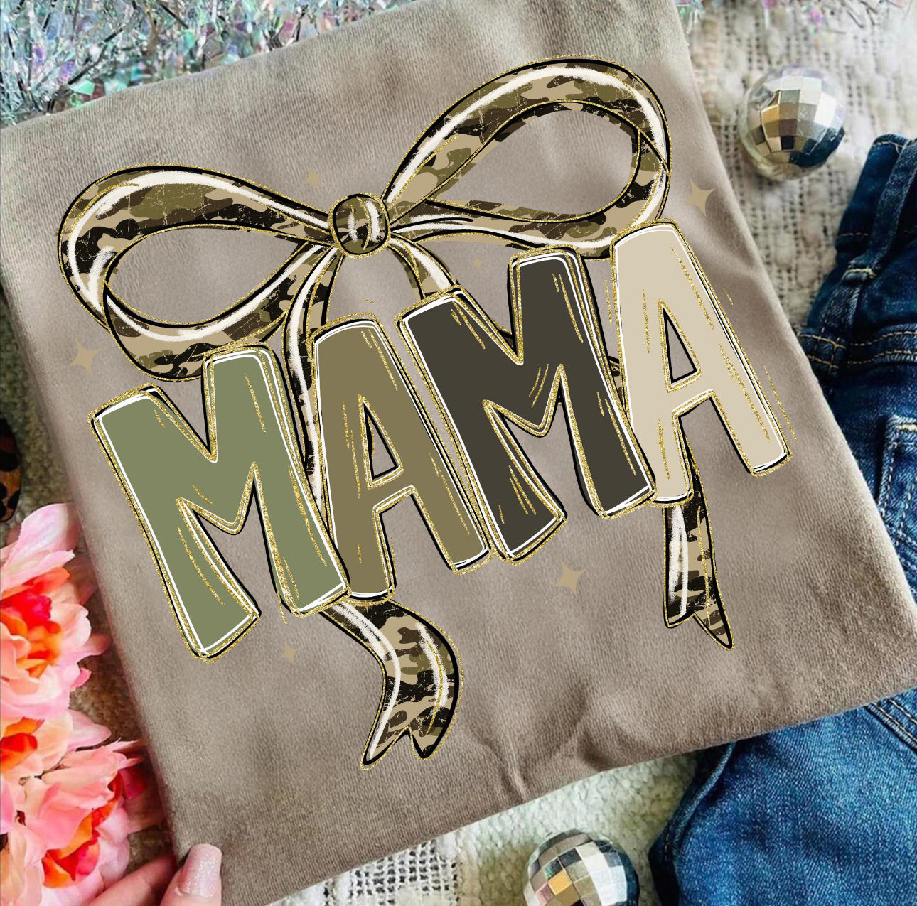 camo bow mama tee -  Black Friday Exclusive