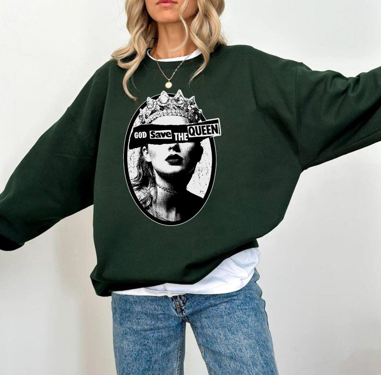 Save the Queen Crewneck