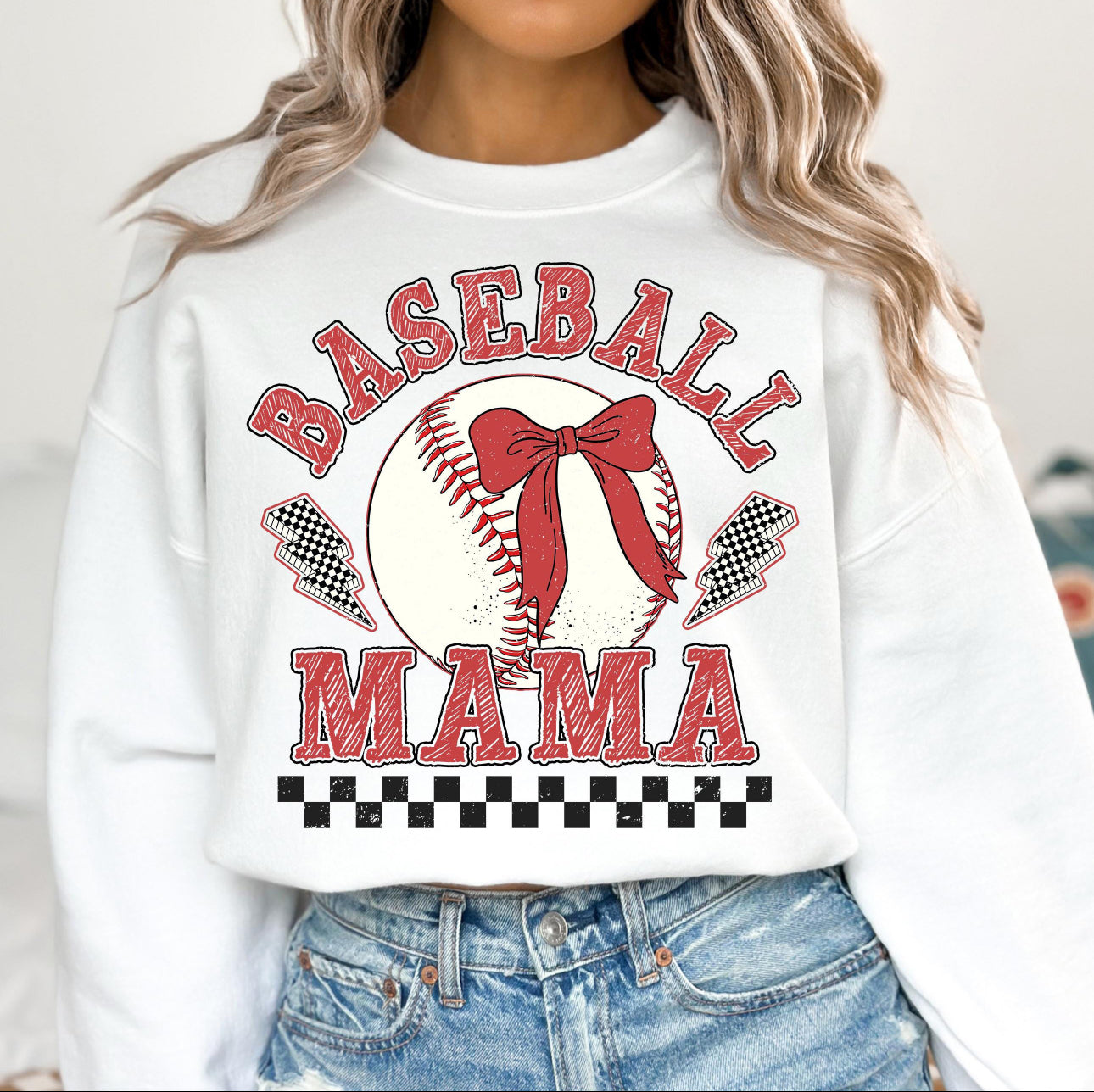 Baseball Mama Crewneck Sweatshirt