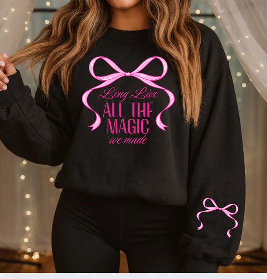 LONG LIVE SWEATSHIRT W/  SLEEVE ACCENT