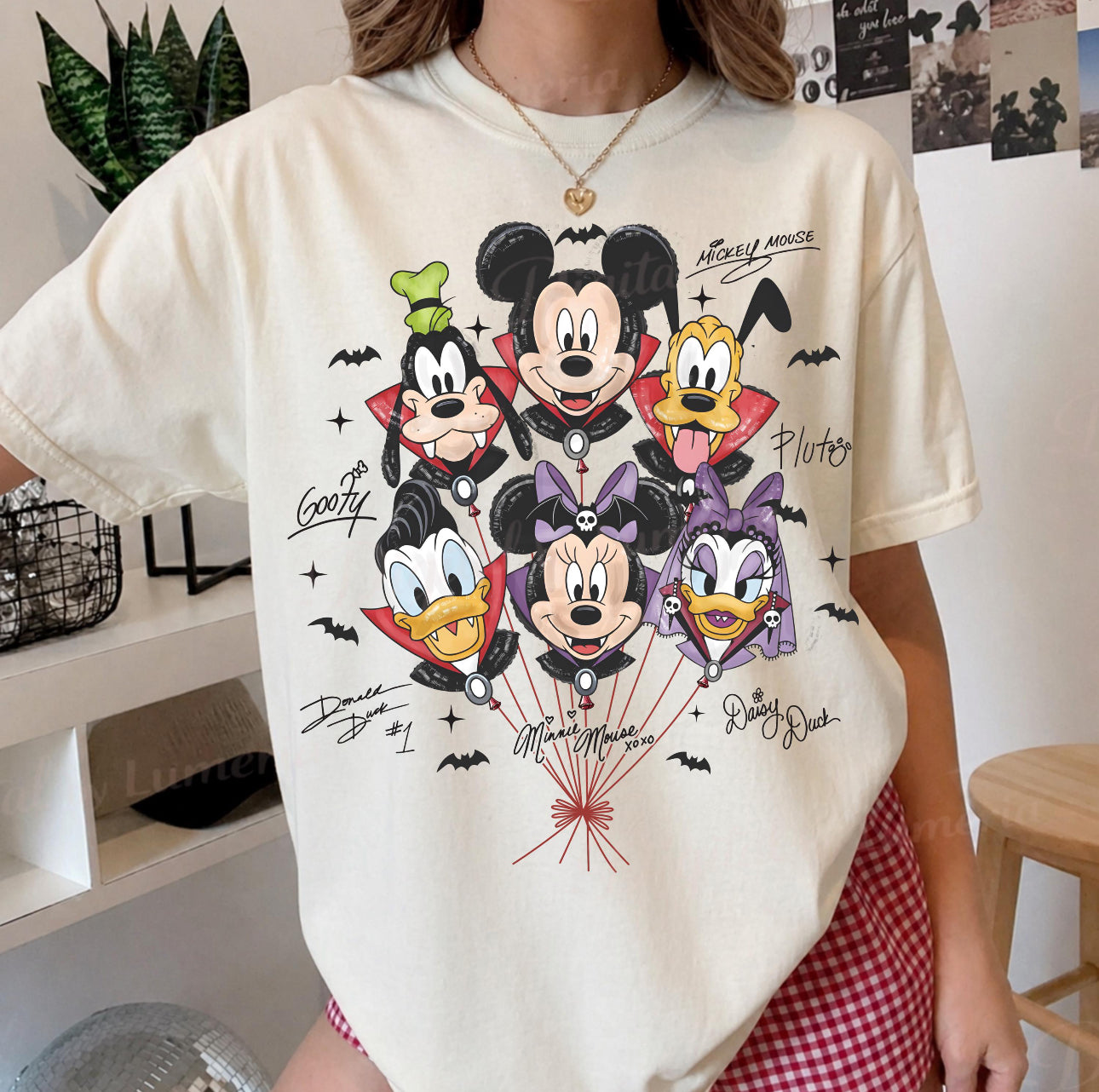 MICKEY AND CREW BALLOONS Halloween Shirt | Magical Theme Park Shirt & Tank | Adult Comfort Colors Tee