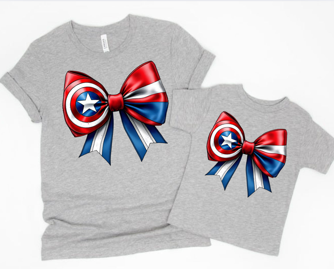 Captain Superhero Bow Cruise Shirt for Adults and Kids