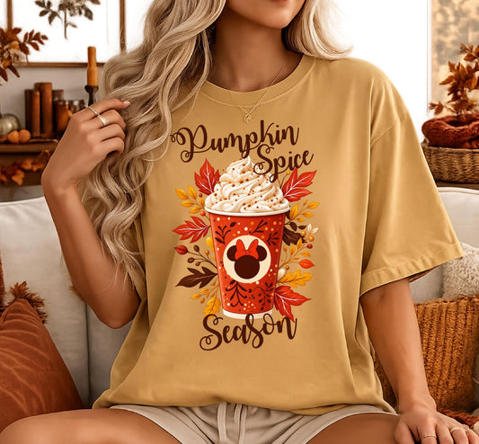 Pumpkin Spice Season Halloween Shirt | Magical Theme Park Shirt & Tank | Adult Comfort Colors Tee