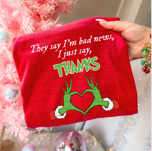 BAD NEWS Green Guy Shirt