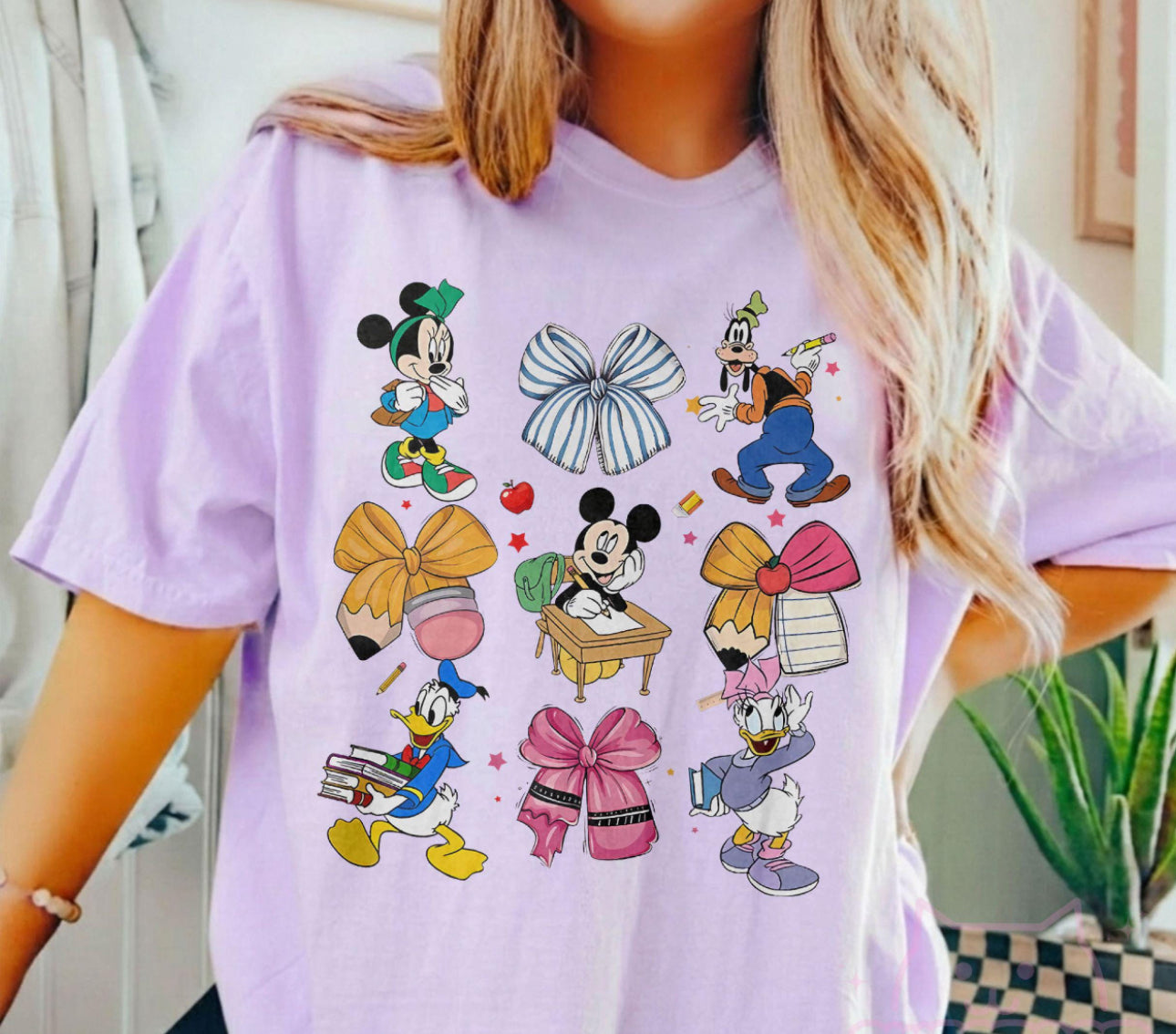 Mickey Gang Bows Teacher Shirt – School Teacher Comfort Colors Tee