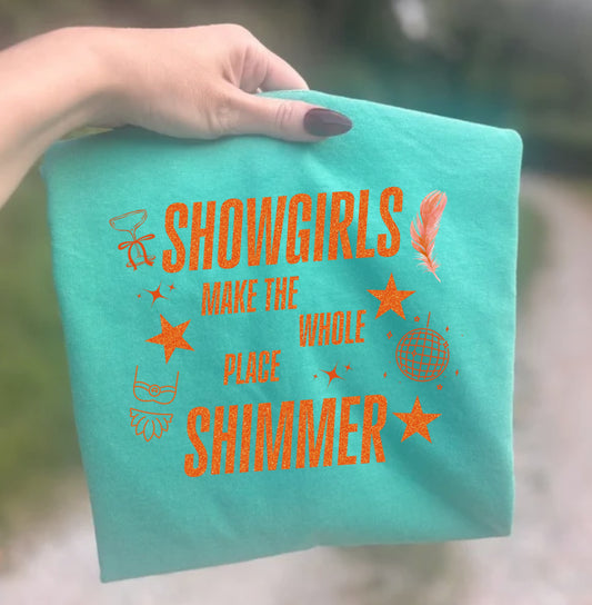 Girls make the whole place shimmer