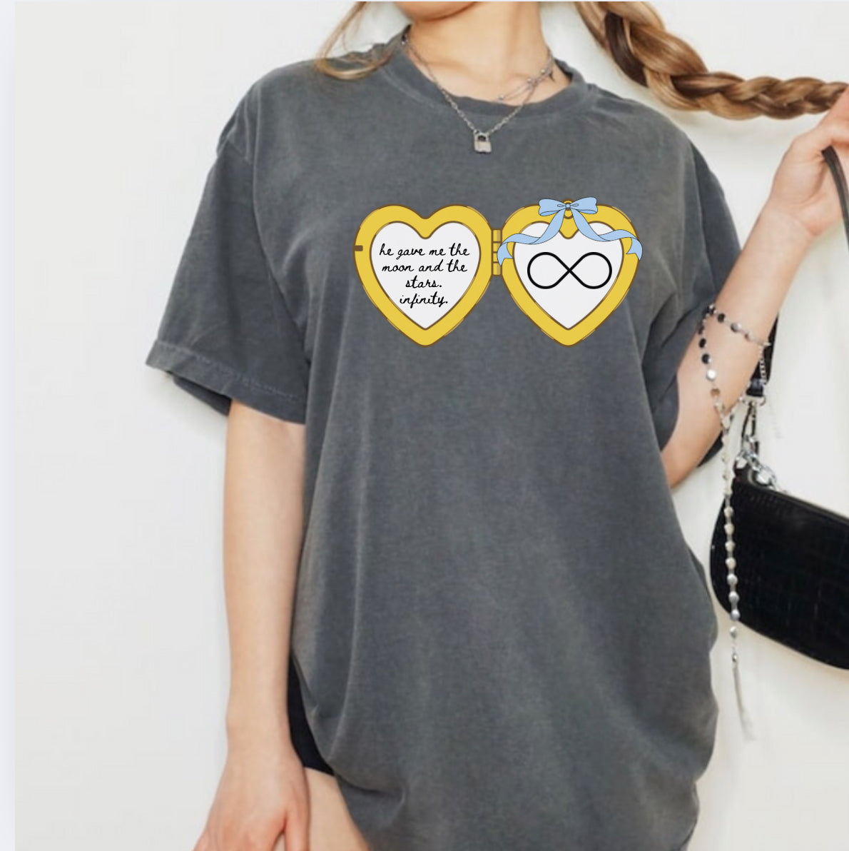 Infinity locket shirt