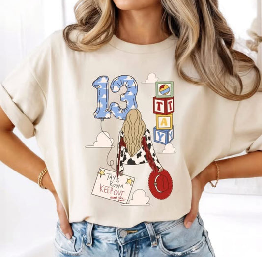 TAY ROOM 13 BALLOON TANK OR TEE - COMFORT COLORS - MAGICAL PARK DAY VACATION TOP