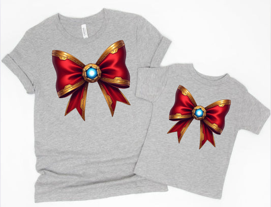 Iron Superhero Bow Cruise Shirt for Adults and Kids