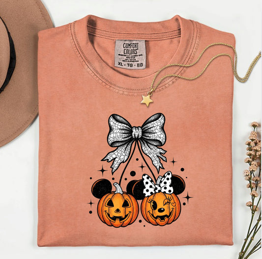 Mouse Pumpkin Cherries Halloween Shirt