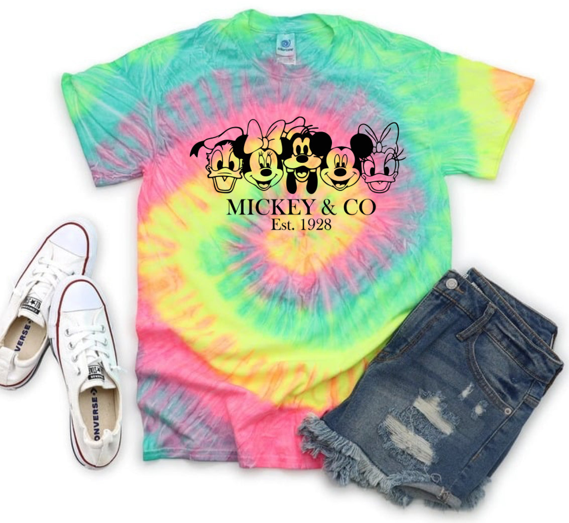 Magical Mouse and Co tiedye