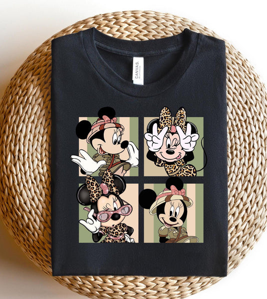 Mouse Safari collage Shirt for Women