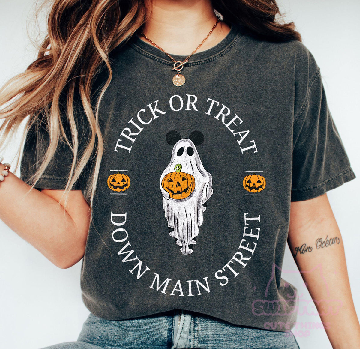TRICK OR TREAT DOWN MAIN STREET SHIRT  | Magical Theme Park Shirt & Tank | Adult Comfort Colors Tee
