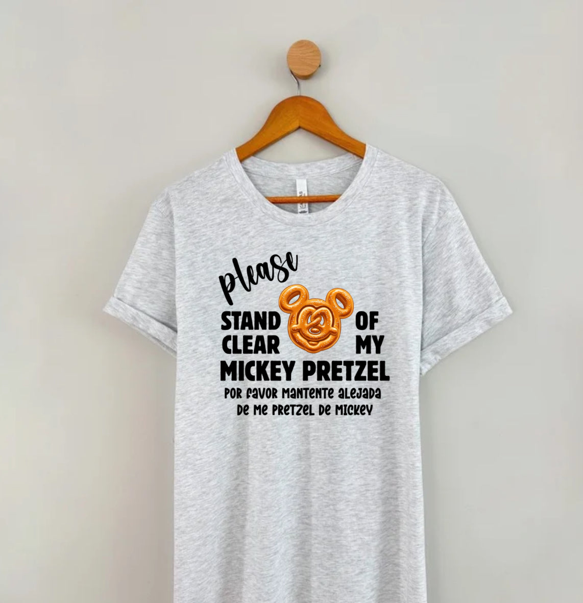 MICKEY PRETZEL SHIRT - BELLA CANVAS