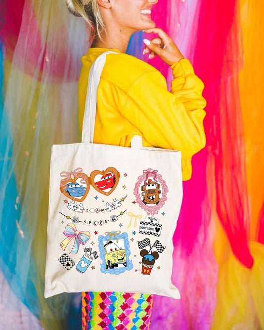 Cars collage Tote Bag