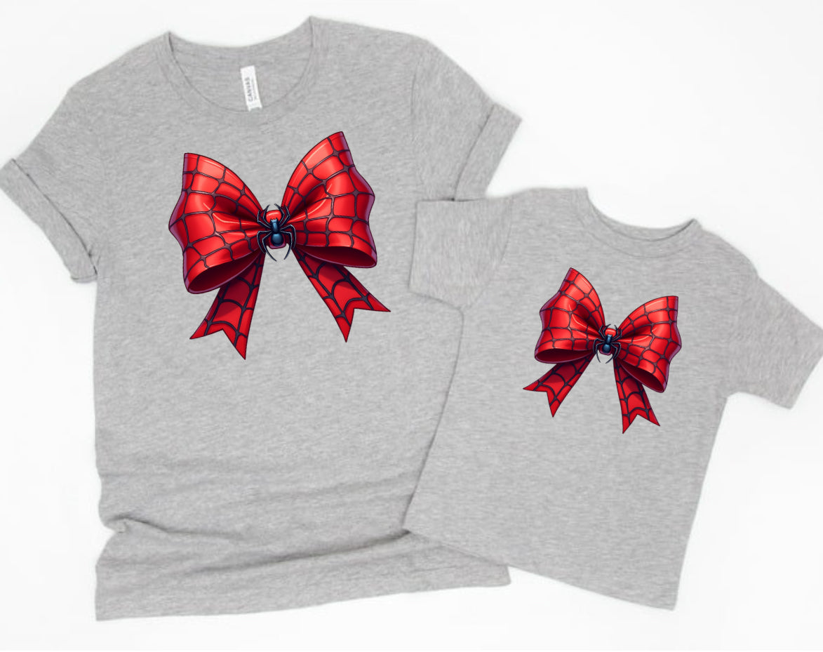 Spider Superhero Bow Cruise Shirt for Adults and Kids