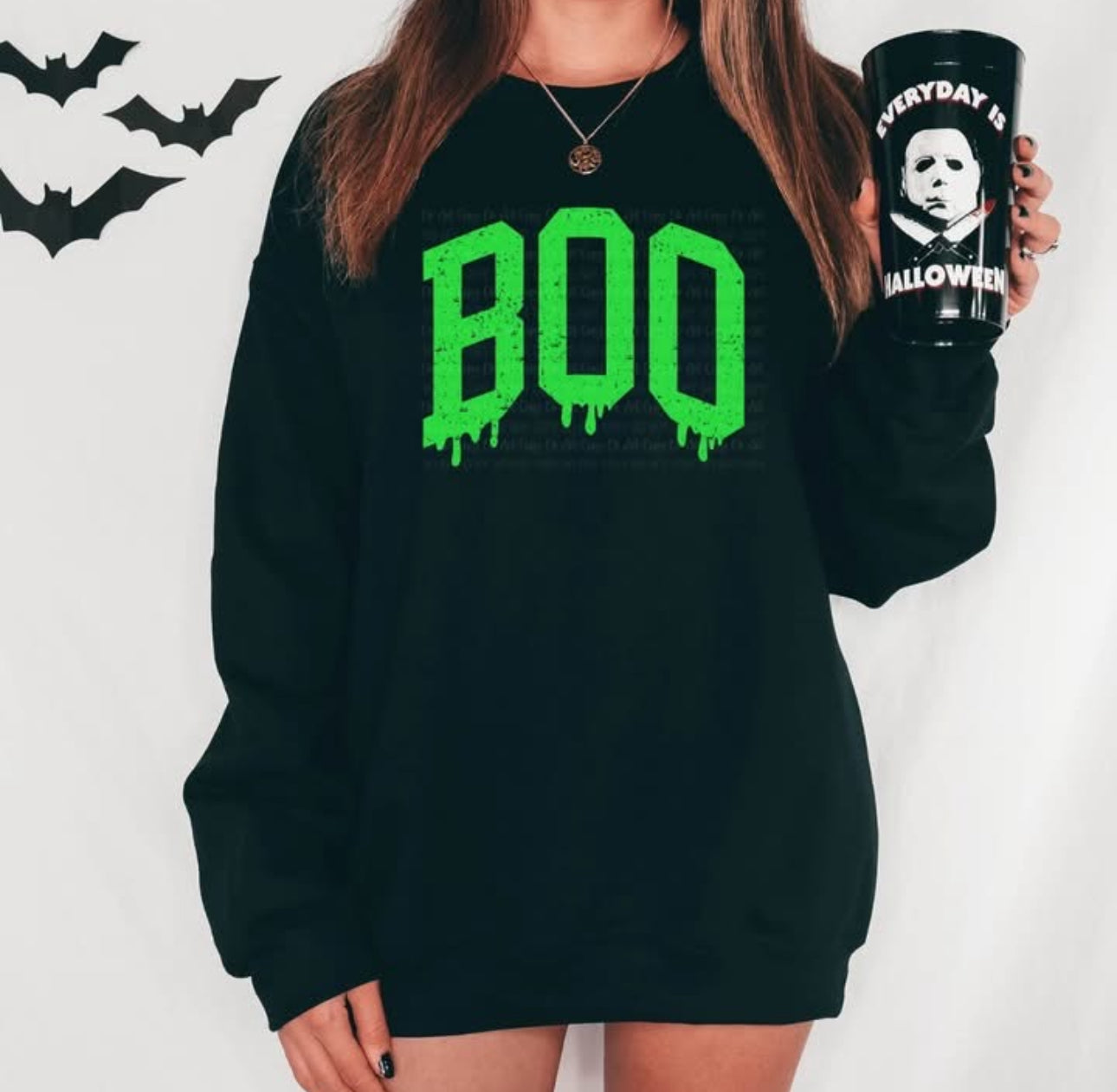 BOO IN NEON GREEN - FALL FRENZY
