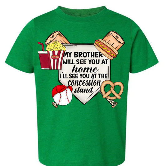 Funny Baseball Sibling Shirt